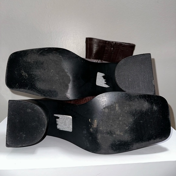 TopShop Brown Ankle Boot sz6 - Picture 3 of 7